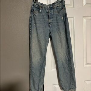 Free People Light Blue Relaxed Jeans